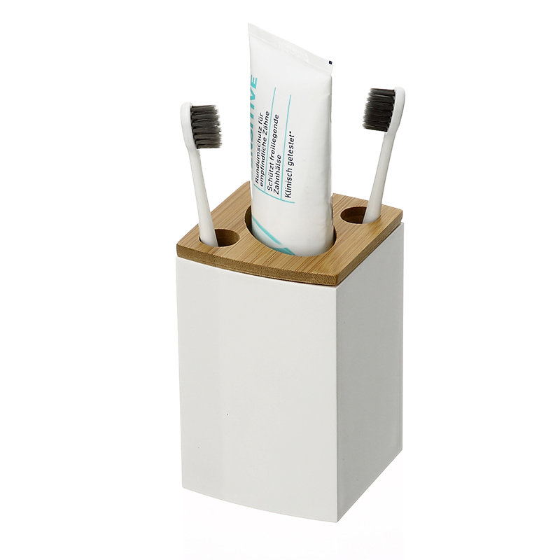 プラスチックオーガナイザーホルダー電動歯ブラシホルダー環境耐性歯磨き粉キャディ歯ブラシ竹歯ブラシホルダー