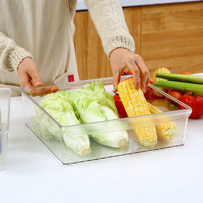 プラスチックキッチン冷蔵庫食品果物ストレージオーガナイザー