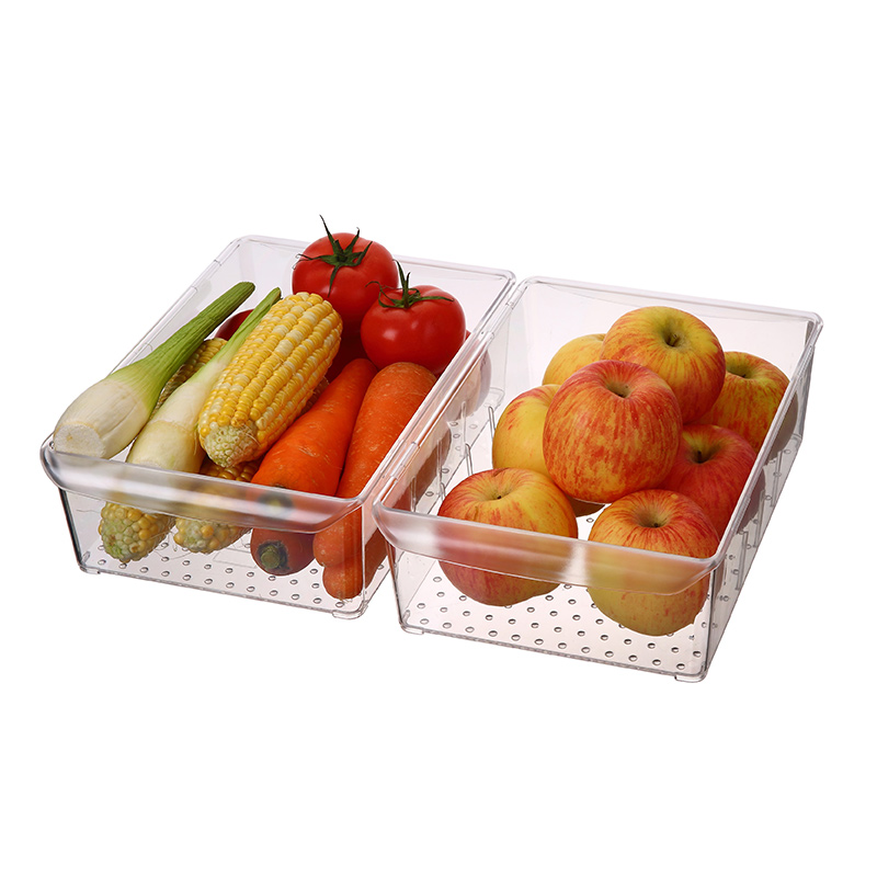透明な果物と野菜のキッチン収納オーガナイザー