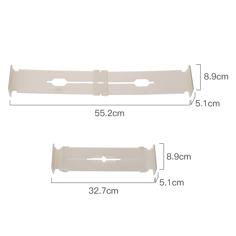 プラスチック製の調節可能な柔軟なスラット引き出しディバイダー 2 個セット