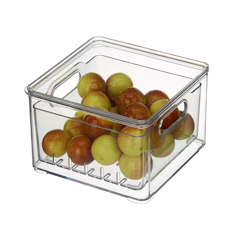 ペット果物野菜食品保存容器フレッシュボックスドレンボードプラスチック冷蔵庫保存容器蓋付き