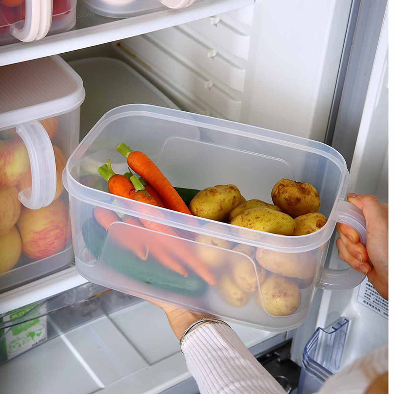 ホームパントリー収納ボックス冷蔵庫 4L 食品フルーツ穀物米保存容器プラスチックキッチン気密食品保存容器