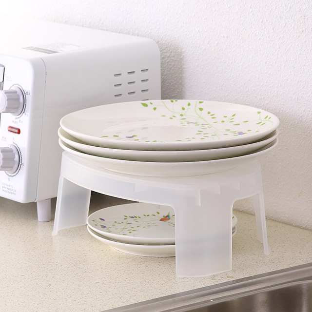 PP キャビネットパントリーオーガナイザー積み重ね可能耐久性のある食器皿ホルダープラスチックキッチン食器収納乾燥ラック